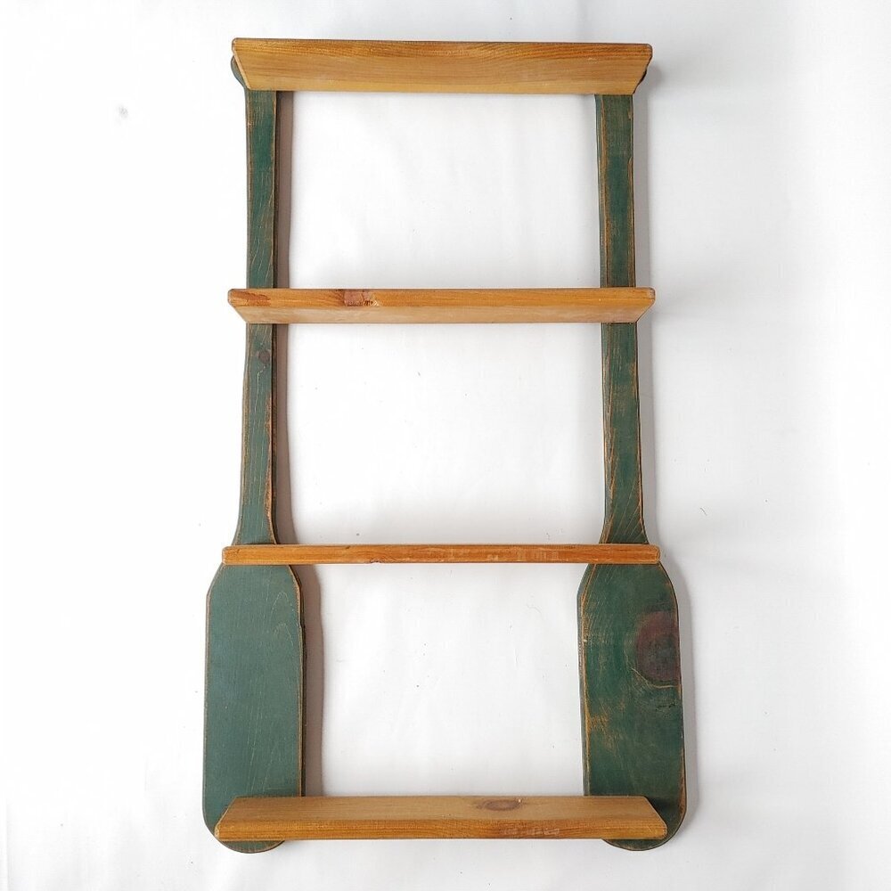 Decorative Oar Shelf Wall Hanging Decor Cottage Coastal Display Shelf Trinket